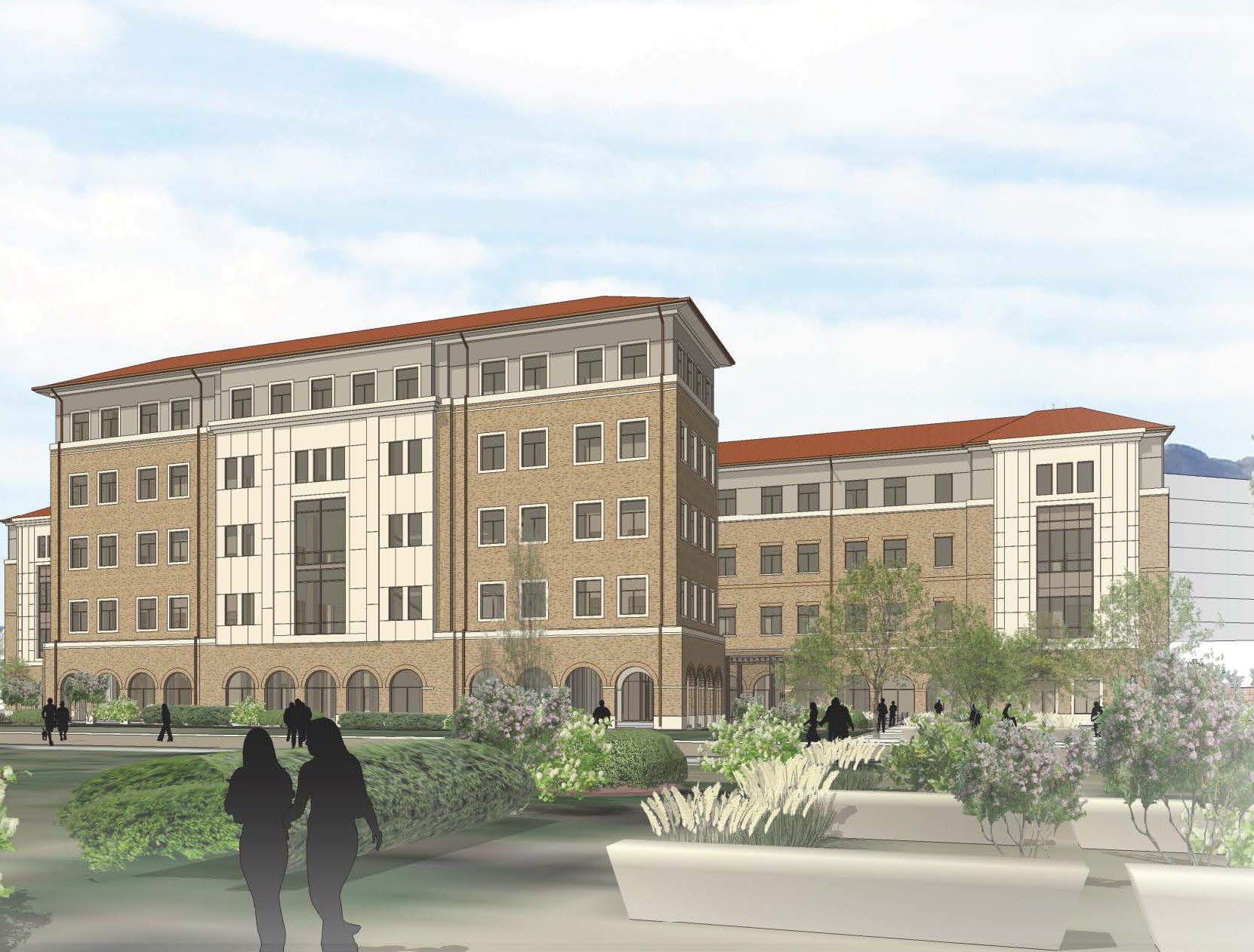 Rendering of Medical Sciences Building II, TTUHSC El Paso