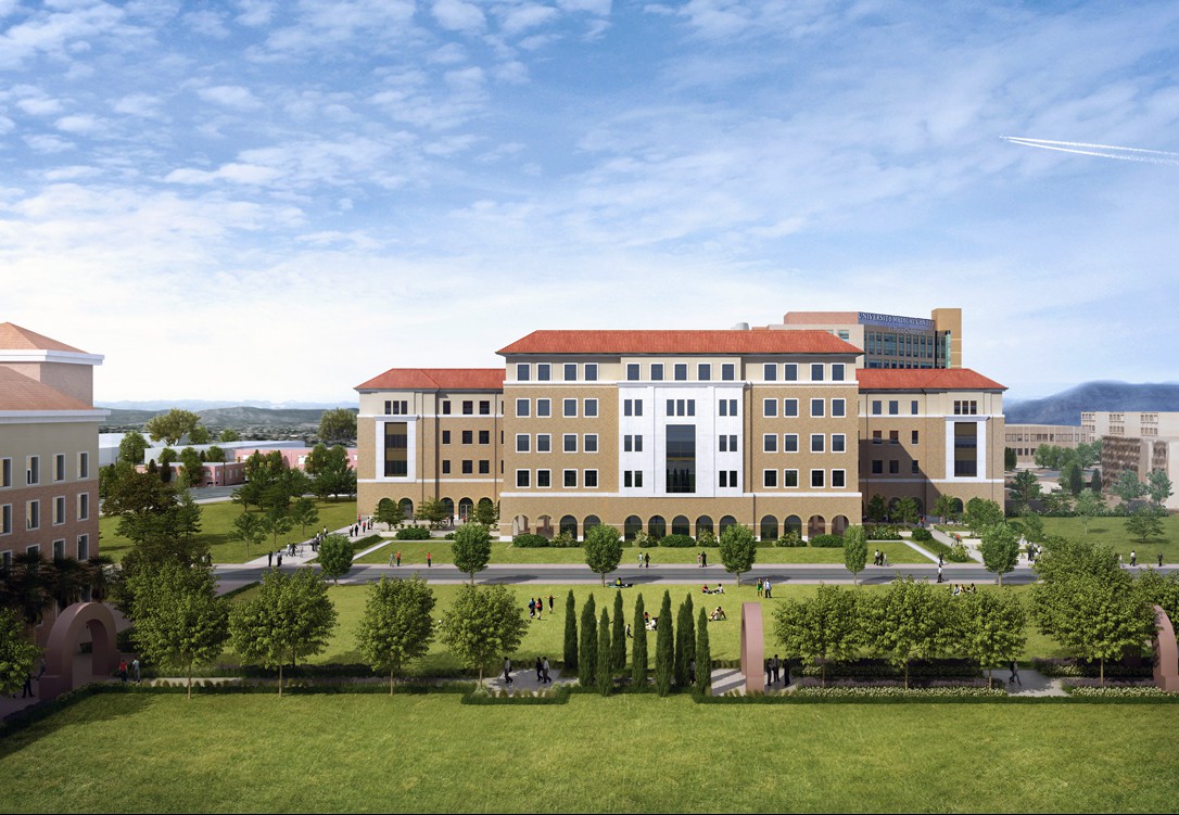 Rendering of Medical Sciences Building II, TTUHSC El Paso