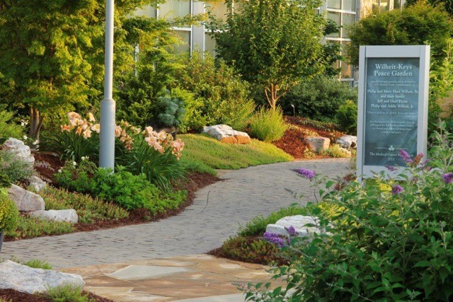 At the Northeast Georgia Medical Center, HGOR incorporated a peace garden and pet park.