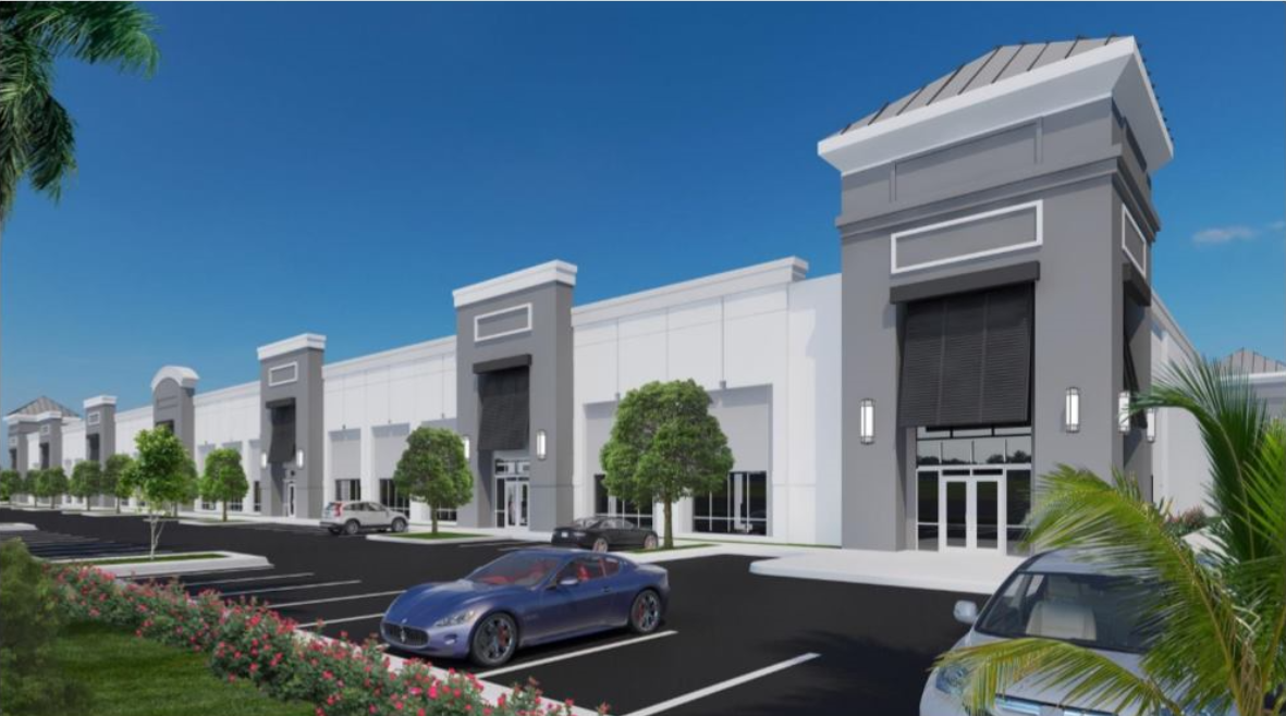 Rendering of Pompano Center of Commerce II in Pompano Beach, Fla.