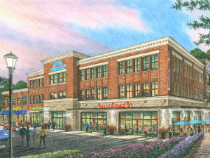Rendering of Western Plaza