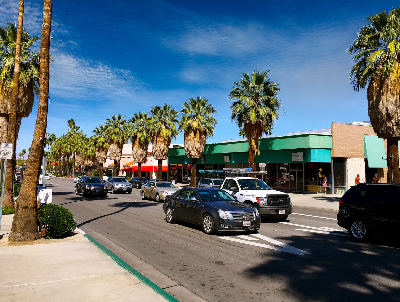 Palm Canyon Shopping Center in Palm Springs, Calif.