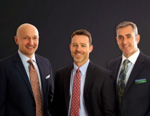 From left: NKF’s Jerry Hopkins, Andrew Ragsdale and Ken Hedrick