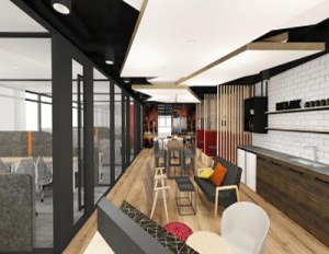 Compass Offices co-working space rendering