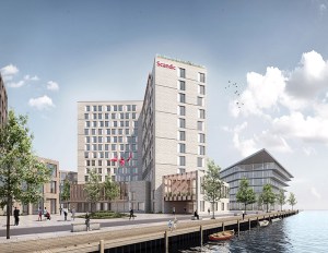 Scandic hotel rendering
