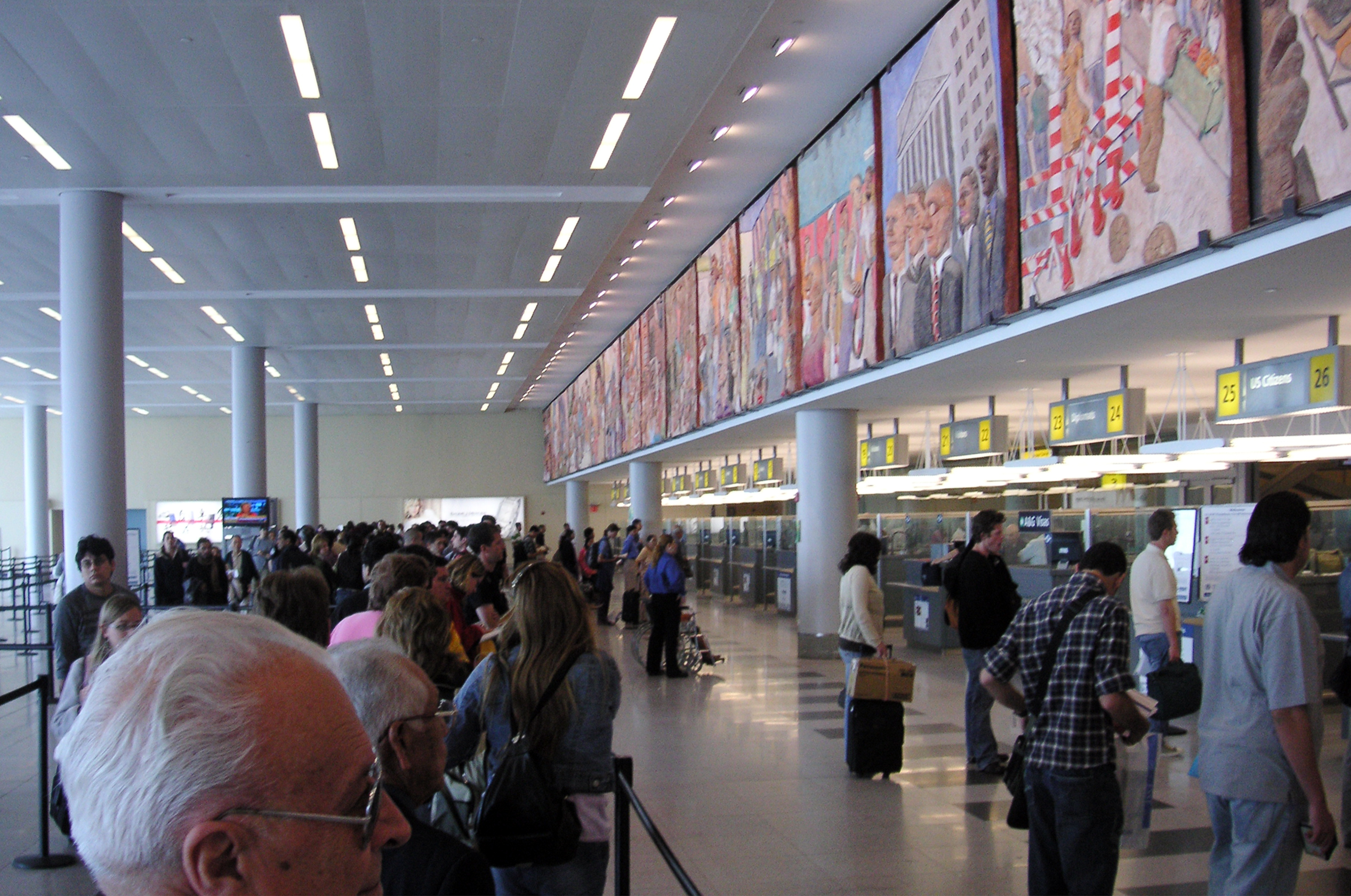 U.S. Customs and Border Protection at John F. Kennedy International Airport in Queens, N.Y.