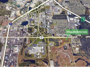 Aerial view of Orlando Distribution Center
