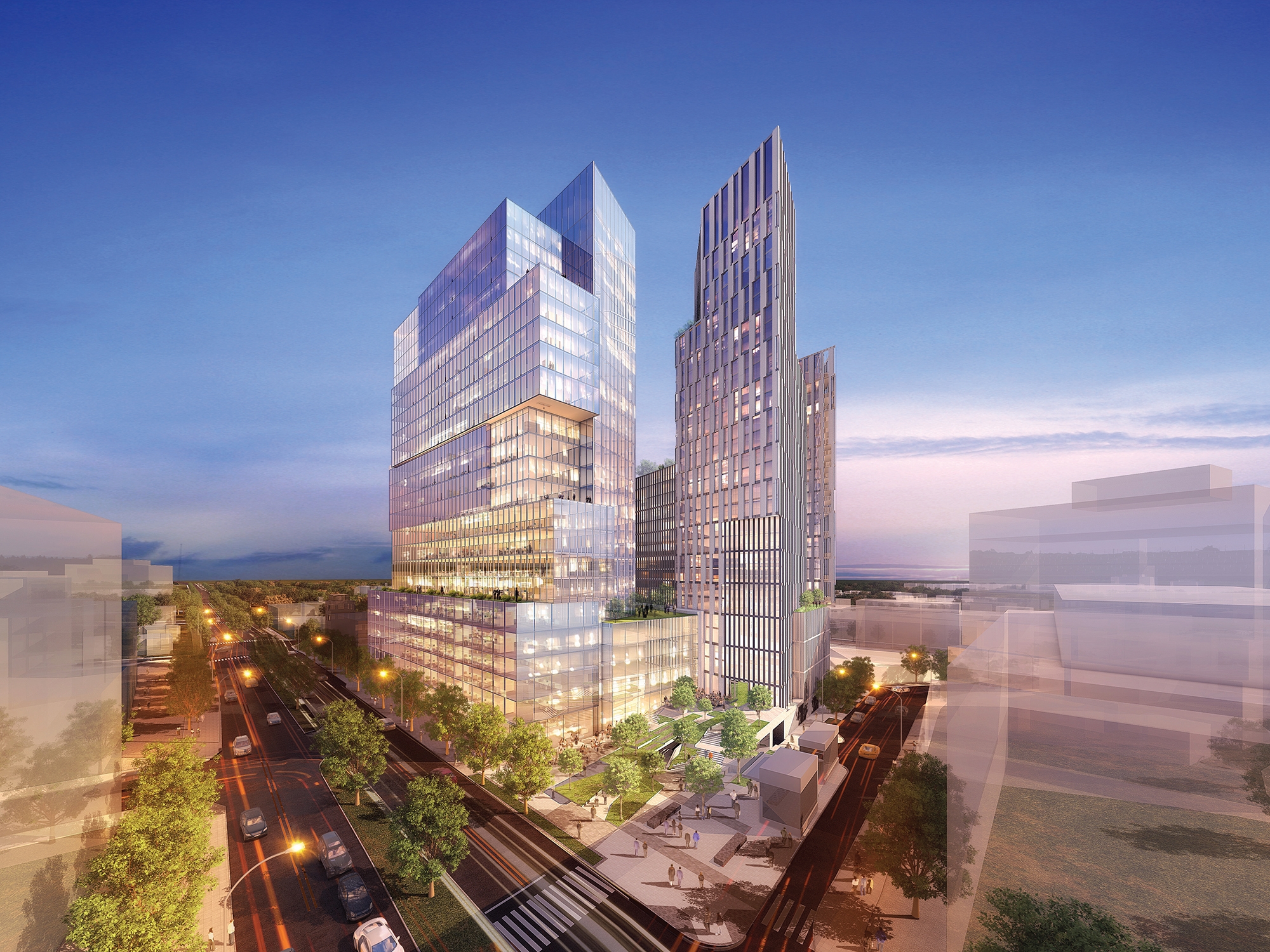Rendering of 7272 Wisconsin Ave., Bethesda, Md.
