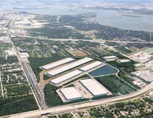 Port 10 Logistics Center Aerial Render