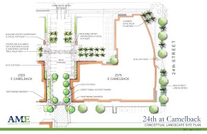 Rendering of exterior improvements at 24th at Camelback in Phoenix