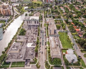 Aerial view of site