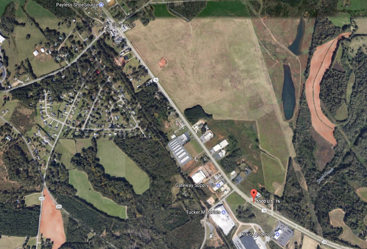The site of Arthrex's future facility in Sandy Springs, S.C.