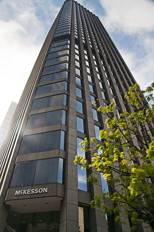 Health care giant McKesson Corp. sold its San Francisco headquarters at 1 Post St., to Brookfield Properties for $245 million in April 2017. The firm leased back 200,000 square feet of the nearly 500,000-square-foot tower.