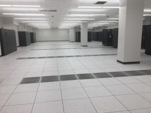 Newly expanded raised floor space at the Expedient data center at Nova Place in Pittsburgh.