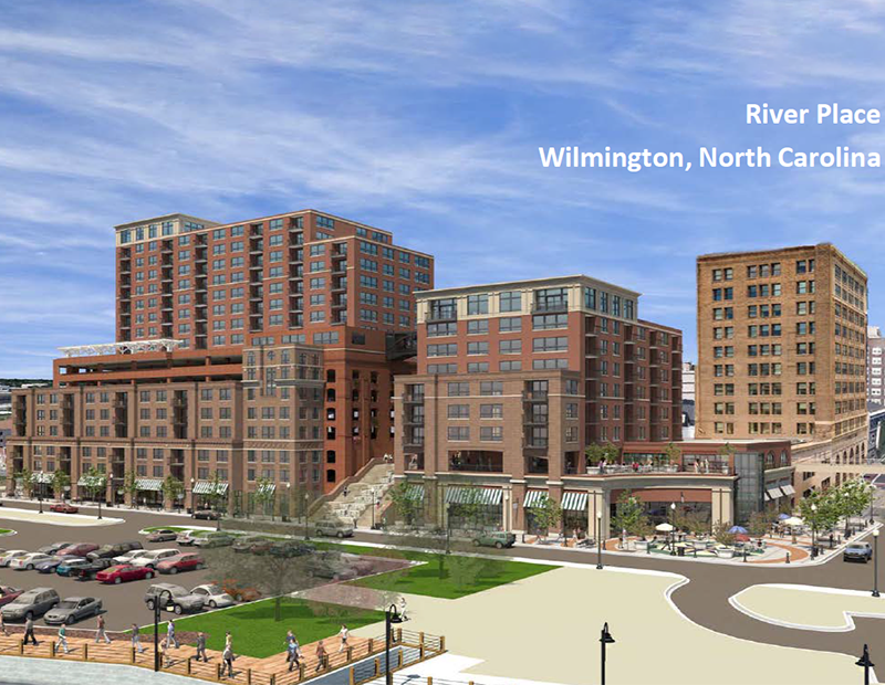 A rendering of the River Place in Wilmington, N.C. 
