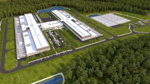 Rendering of Facebook's newest data center in Newton County
