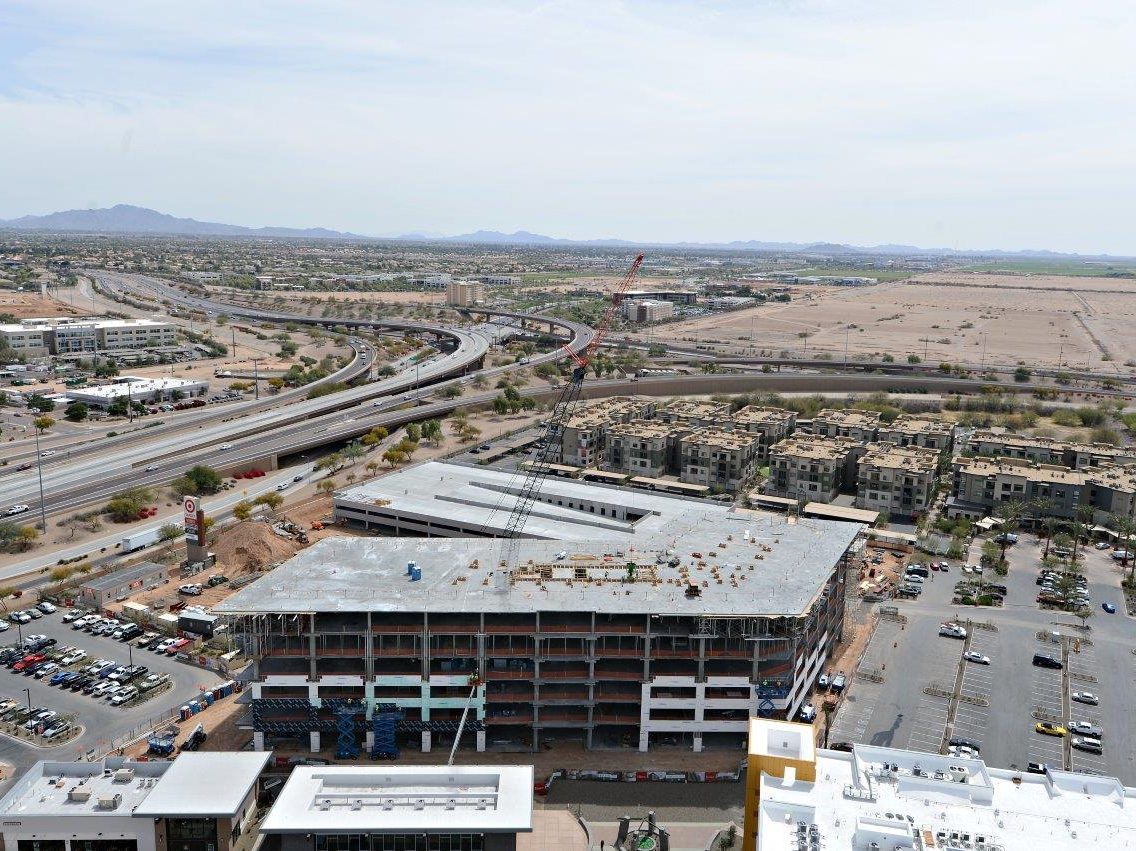 The topping off of the Offices at Chandler Viridian