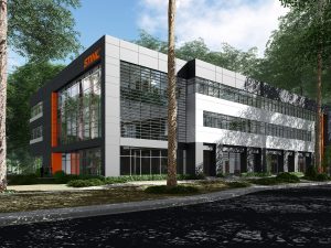Rendering of the new STIHL Inc. administration building