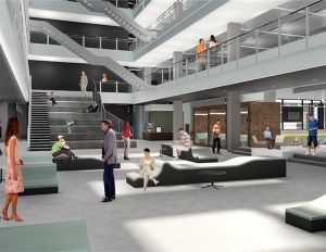 Rendering of C.H. Robinson’s new headquarters in Chicago’s Lincoln Park