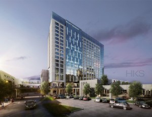 Artist rendering of the Hyatt Regency Stonebriar