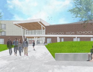 Skanska is building a new $186 million high school for the Sherwood School District in Portland, Ore.