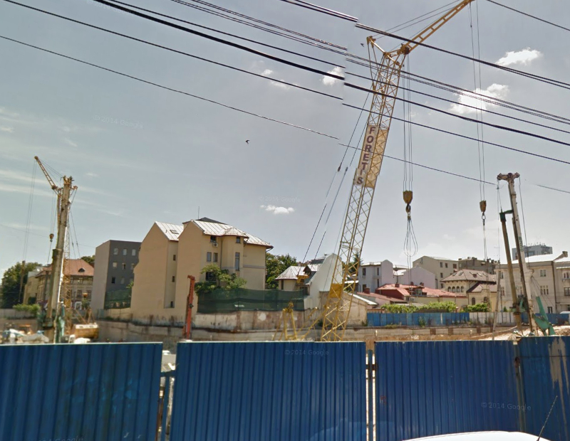 The Landmark construction site, July 2014