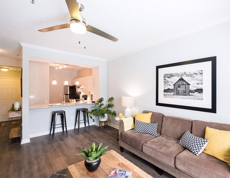 An apartment for rent in Nashville, Tenn., available through CorpHousing Group.
