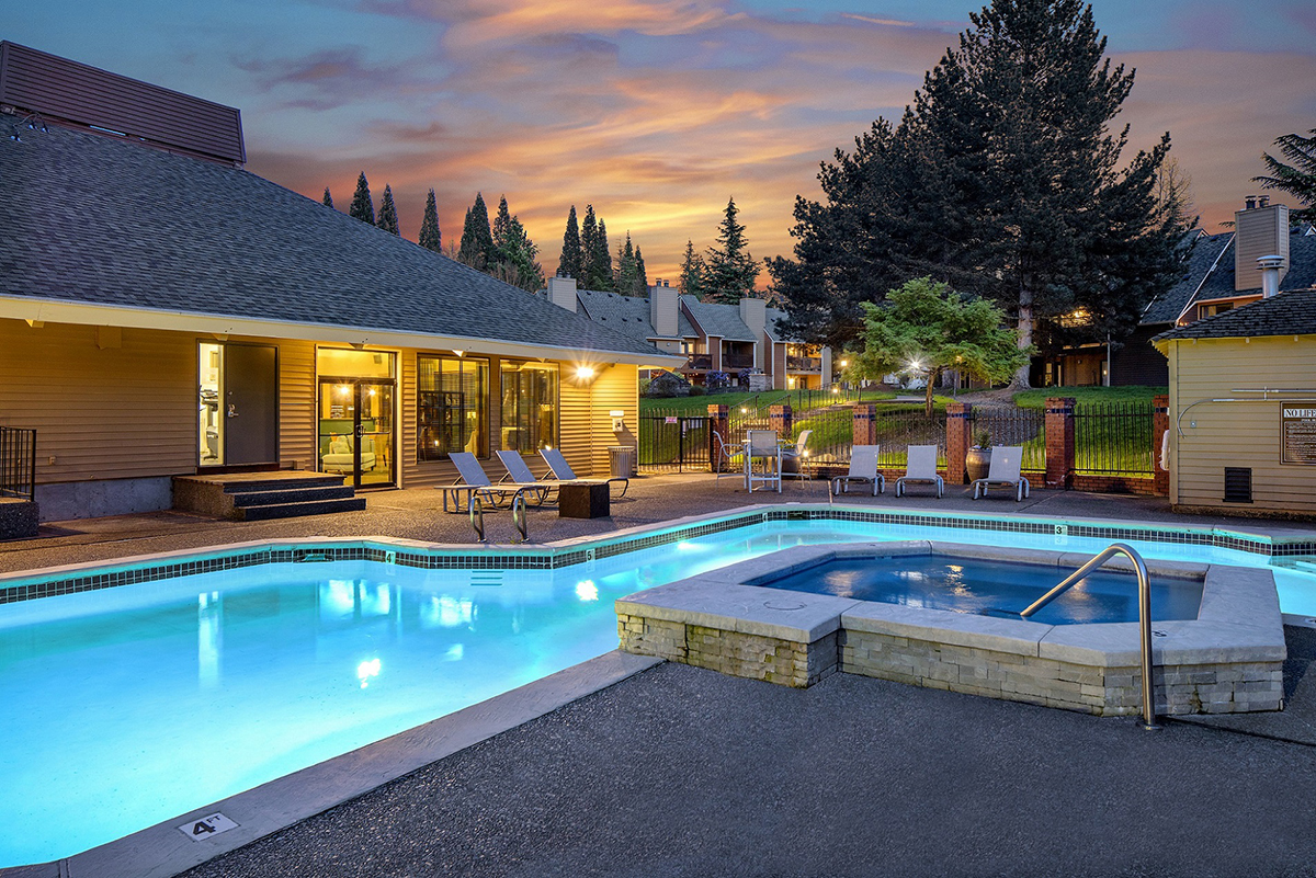 Singapore-based investors were highly active in U.S. commercial property markets last year, including CapitaLand, which scooped up a 3,787-unit multifamily portfolio for a total of $838 million last September. The 16 communities acquired by the real estate firm in the western U.S. include (from top): Marquessa Villas, a 336-unit community in Corona, Calif., and Stoneridge at Cornell, a 233-unit asset in Portland, Ore. Images courtesy of CapitaLand Ltd.