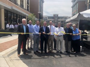 The ribbon-cutting ceremony at The District.