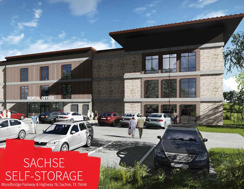 Sachse Self Storage. Image courtesy of JLL