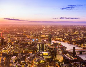 London skyline. Image via Pixabay.