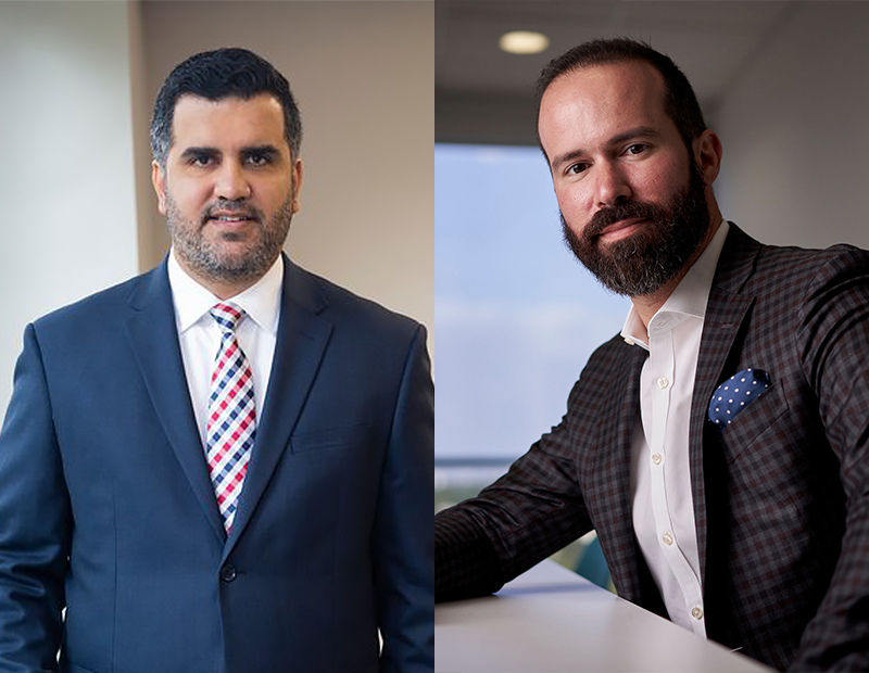 (Left to right) Sebastian Jaramillo, Luis Gazitua. Images courtesy of Wolfe Pincavage and JAG Insurance Group