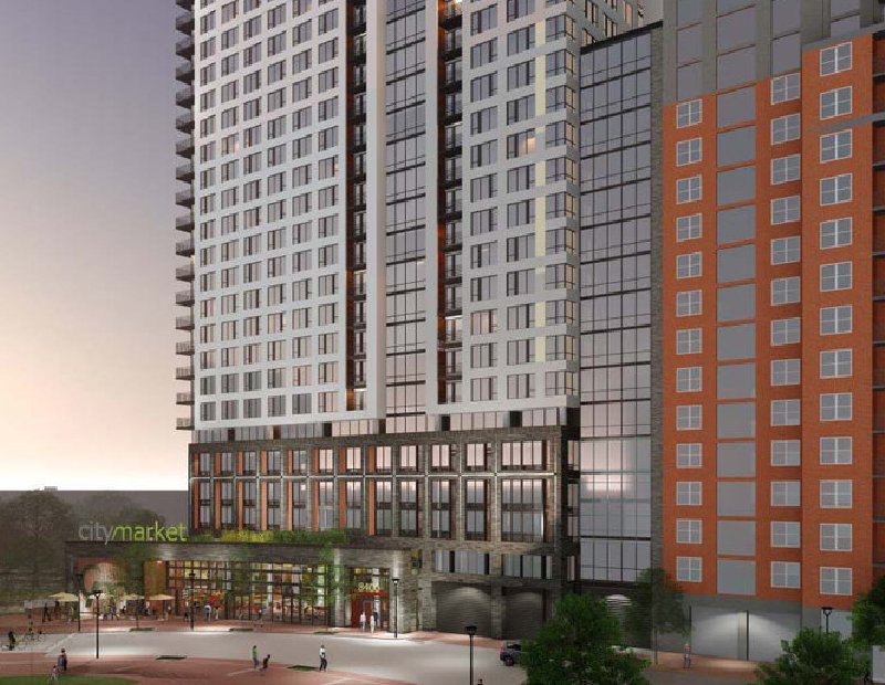 Image of Solaire 8200 Dixon. Image courtesy of Washington Property Co.
