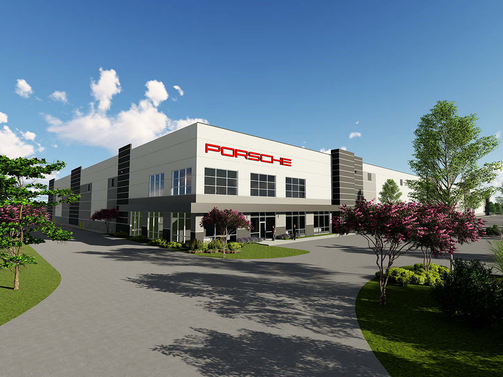 Camp Creek 4850 is a 210,180-square-foot distribution center for Porsche Cars North America in Atlanta, developed by Duke Realty Corp., courtesy of Duke Realty Corp.