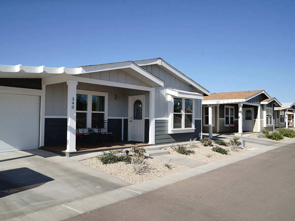 A shortage of affordable housing in the U.S. has buoyed demand for manufactured housing communities, which comprise about 9 percent of new single-family construction starts, according to data from the National Low-Income Housing Coalition. Image courtesy of myMHcommunity.com