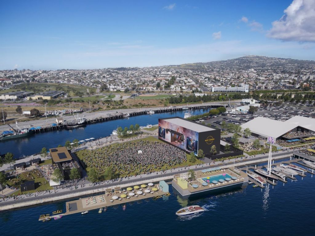 Amphitheater Aerial West Harbor