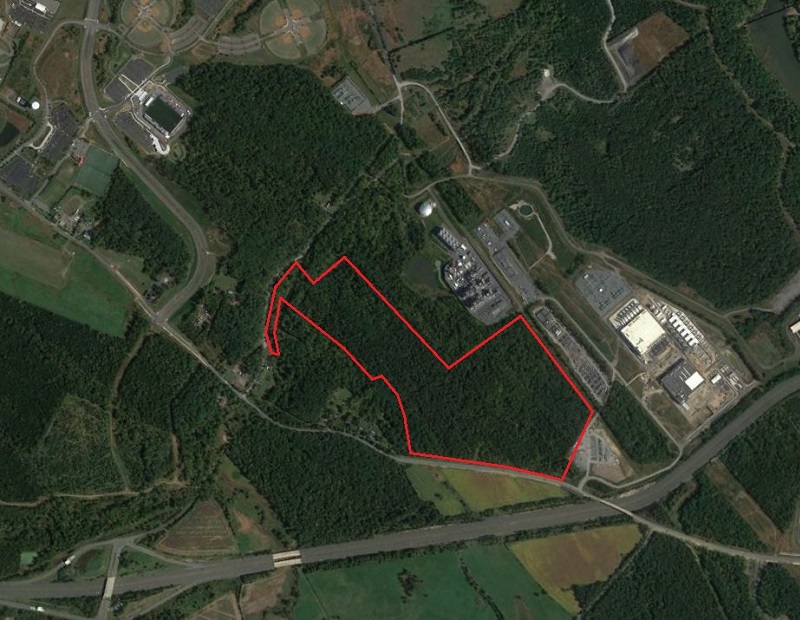 Image of Leesburg Va. development site. Image via Google Earth