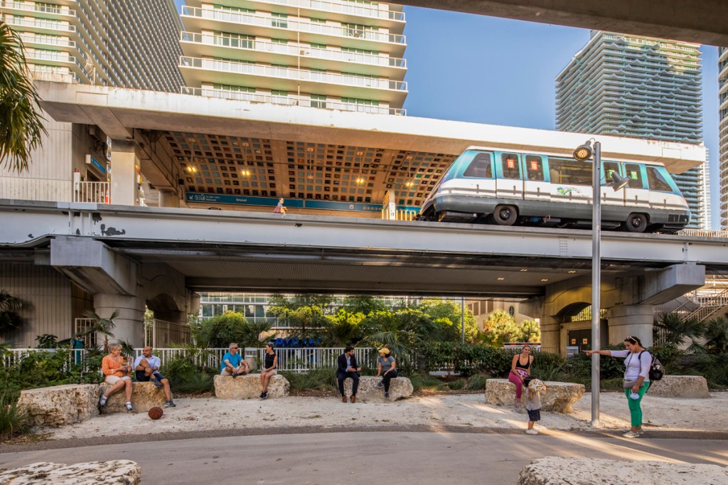 Exterior rendering of The Underline along the Miami River