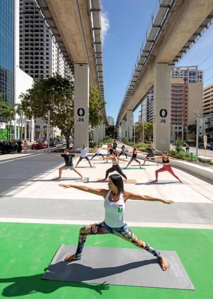 Exterior rendering of The Underline along the Miami River