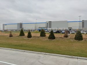 Street view of Amazon fulfillment center in Matteson, Illinois