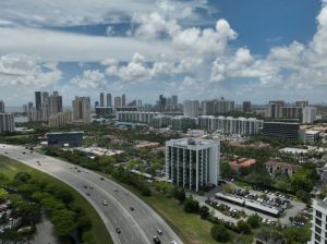 Skyline view of Aventura, Fla. 