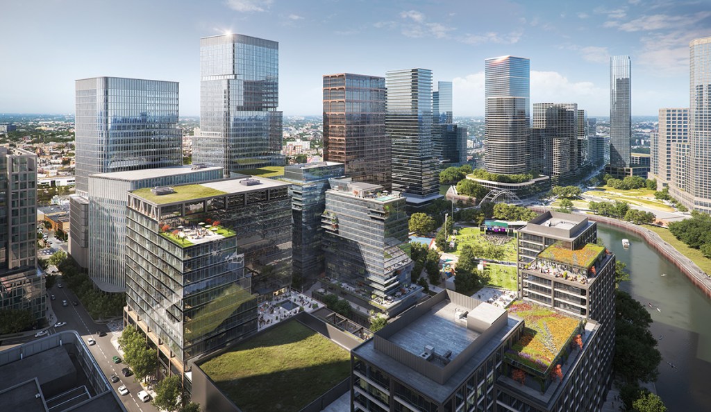 A Chicago mega-development, Lincoln Yards was approved by the city in 2019. The mixed-use community, to be developed on former industrial land along the North Branch of the Chicago River, will span 53 acres.