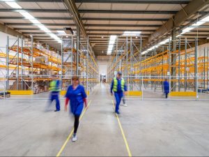 Interior of industrial building