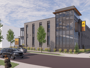 Rendering of Highland Bridge Medical Office. Image courtesy of Ryan Cos.