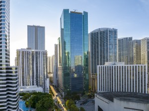 Office tower in downtown Miami