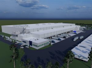 Rendering of Jacksonville Cold Storage. Image courtesy of Arcadia Cold
