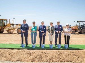 Groundbreaking ceremony for LogistiCenter at Copperwing. Image courtesy of Dermody Properties