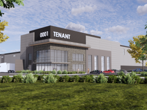 Rendering of Trinity West Industrial Park. Image courtesy of Lovett Industrial