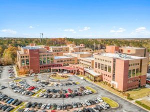 Medical office buildings on the campus of Piedmont Fayette Hospital. Image courtesy of CBRE