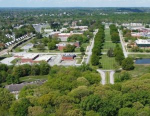 Aerial view of Chestnut Run Innovation & Science Park in Wilmington, Del.